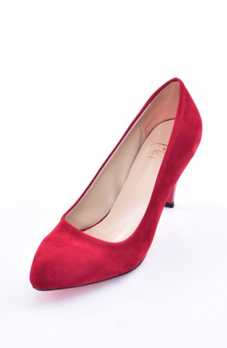 Chaussure a Talons Femme 569-8-1111-011-12 Rouge Daim 569-8-1111-011-12