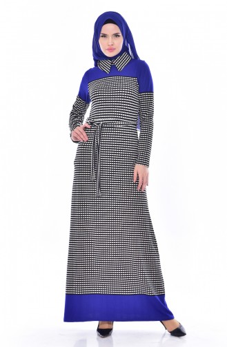 Black Hijab Dress 2526A-02