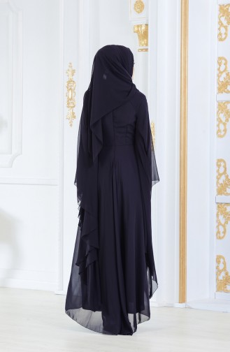 Abendkleid mit Pailletten 52693-01 Schwarz 52693-01