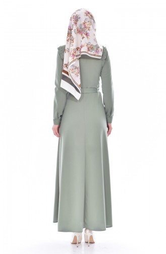 Sea Green Hijab Dress 1175-01