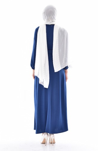 Indigo Hijab Dress 2347-03