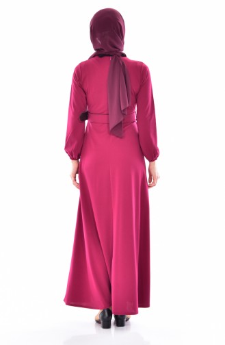 Plum Hijab Dress 2347-05