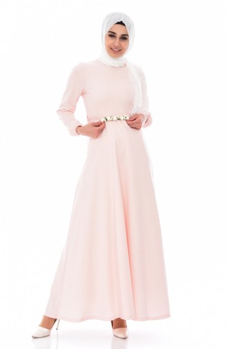 Powder Hijab Dress 7797-06