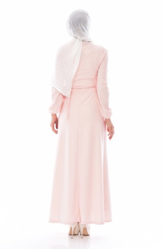 Powder Hijab Dress 7797-06