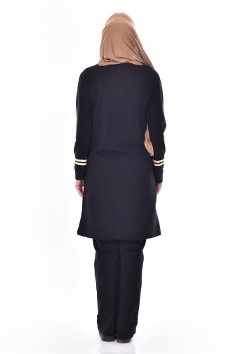 Damen Trainingsanzug 18070-03 Schwarz Gelb 18070-03
