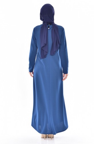 Indigo Hijab Dress 0176-03