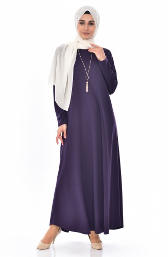 Purple Hijab Dress 0176-05