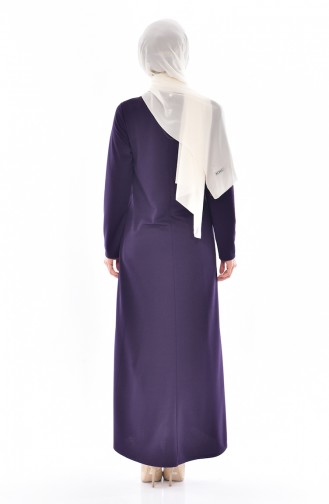 Purple Hijab Dress 0176-05