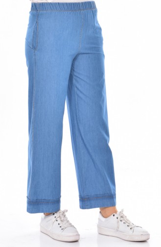 Bol Paça Kot Pantolon 9089-02 Kot Mavi