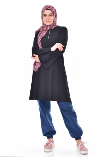 Zippered Tunic 3178-06 Black 3178-06