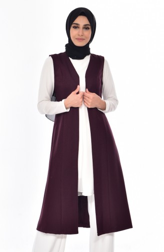 Claret red Gilet 2946-01