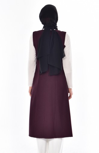 Claret red Gilet 2946-01