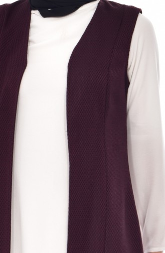 Claret red Gilet 2946-01