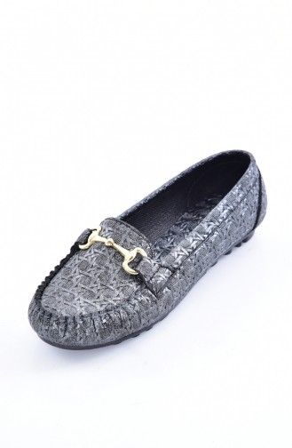 Gray Woman Flat Shoe 50232-02