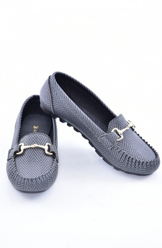 Gray Woman Flat Shoe 50233-04