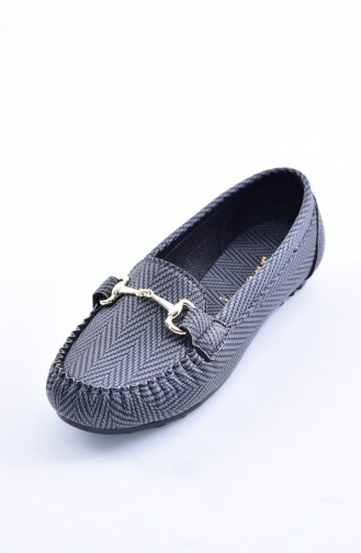 Gray Woman Flat Shoe 50233-04