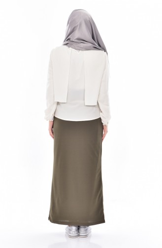 Pencil Skirt 20701-03 Khaki 20701-03