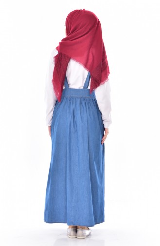 Denim Blue Hijab Dress 0127-02