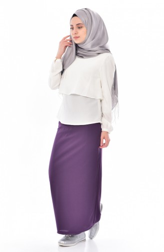 Pencil Skirt 20701-02 Purple 20701-02