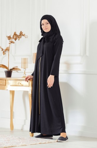Black Abaya 6001-02
