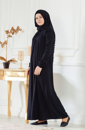 Black Hijab Dress 6012-03