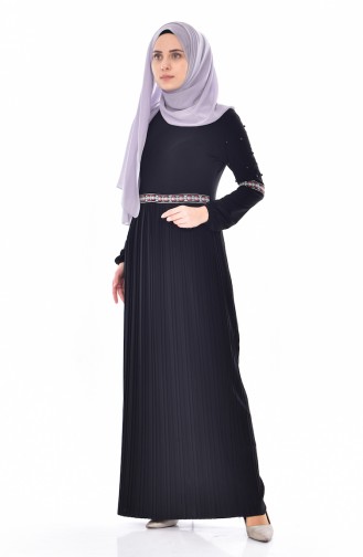 Black Hijab Dress 4795-01