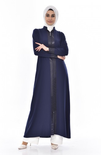 Patchwork Abaya 0251-01 Dunkelblau 0251-01