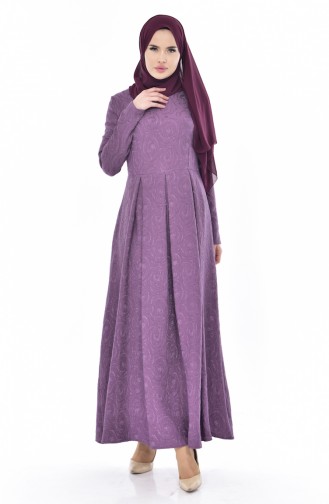 Violet Hijab Dress 0128-02