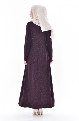 Purple Hijab Dress 0128-01