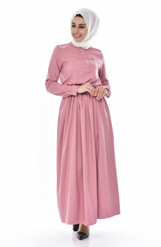 Powder Hijab Dress 81522-03