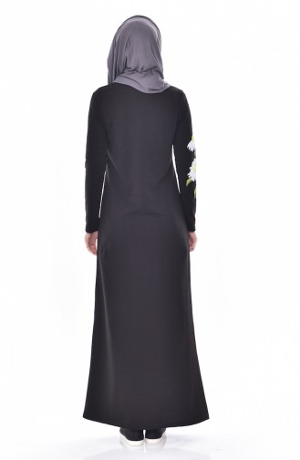 Black Hijab Dress 2947-01