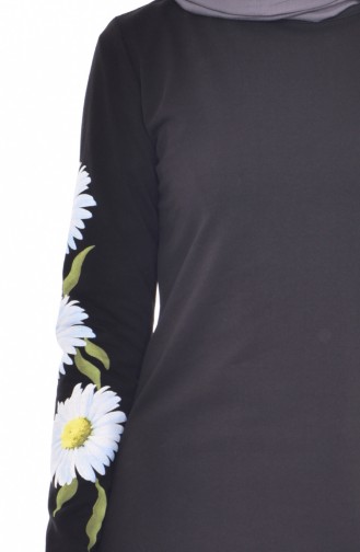 Black Hijab Dress 2947-01