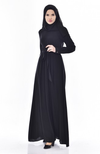 Black İslamitische Jurk 9022-04