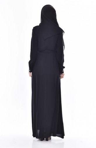 Robe Hijab Noir 9022-04