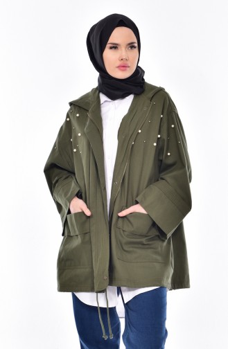 Khaki Winter Coat 41022-02
