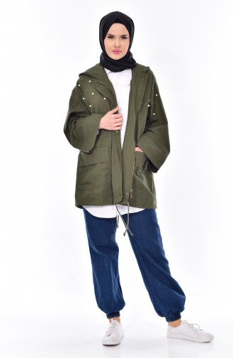 Khaki Winter Coat 41022-02