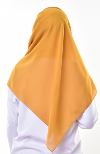Düz Şifon Şal 901274-24 Safran Rengi