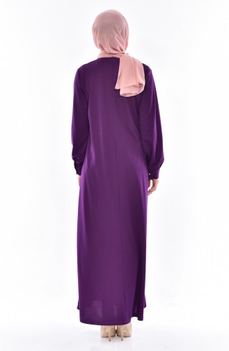 Purple Hijab Dress 9022-05