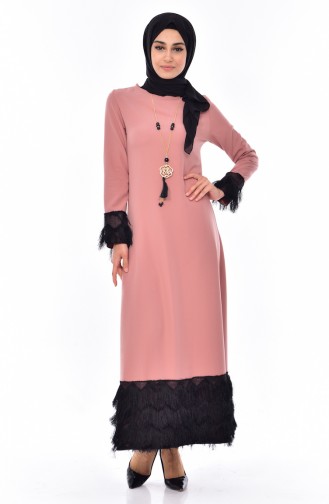 Powder Hijab Dress 81539-05