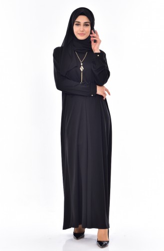 Robe Hijab Noir 9022-01