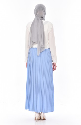 BWEST Pleated Skirt 8149-05 Baby Blue 8149-05