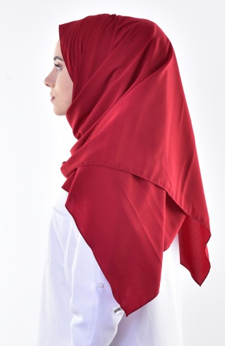 Ruched Plain Shawl 907834-02 Claret Red 907834-02
