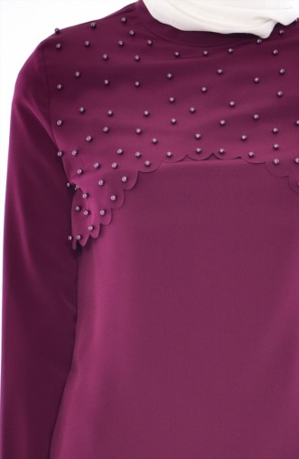 Blouse Perlées 0802-04 Pourpre 0802-04