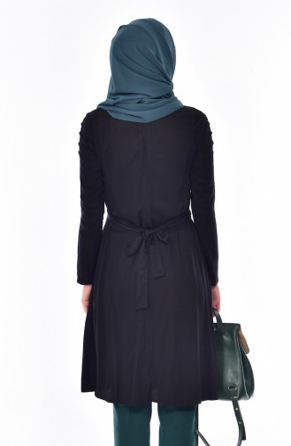 بي وست تونيك بتصميم حزام للخصر 8152-01 لون اسود 8152-01