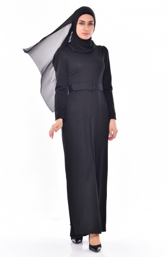 Jumpsuits mit Gürtel 0526-02 Schwarz 0526-02