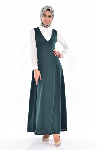 فستان أخضر زمردي 2000-08
