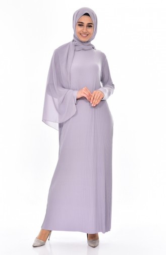 Grau Hijab Kleider 50844-09