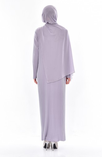 Grau Hijab Kleider 50844-09