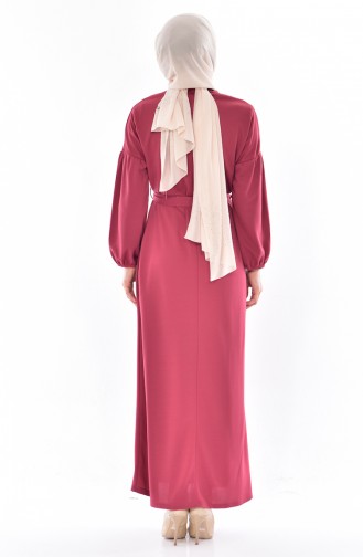Dusty Rose Hijab Dress 0240-06