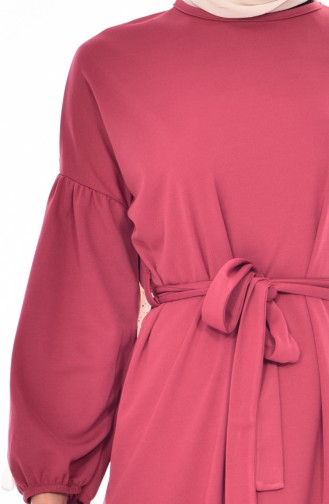 Dusty Rose Hijab Dress 0240-06